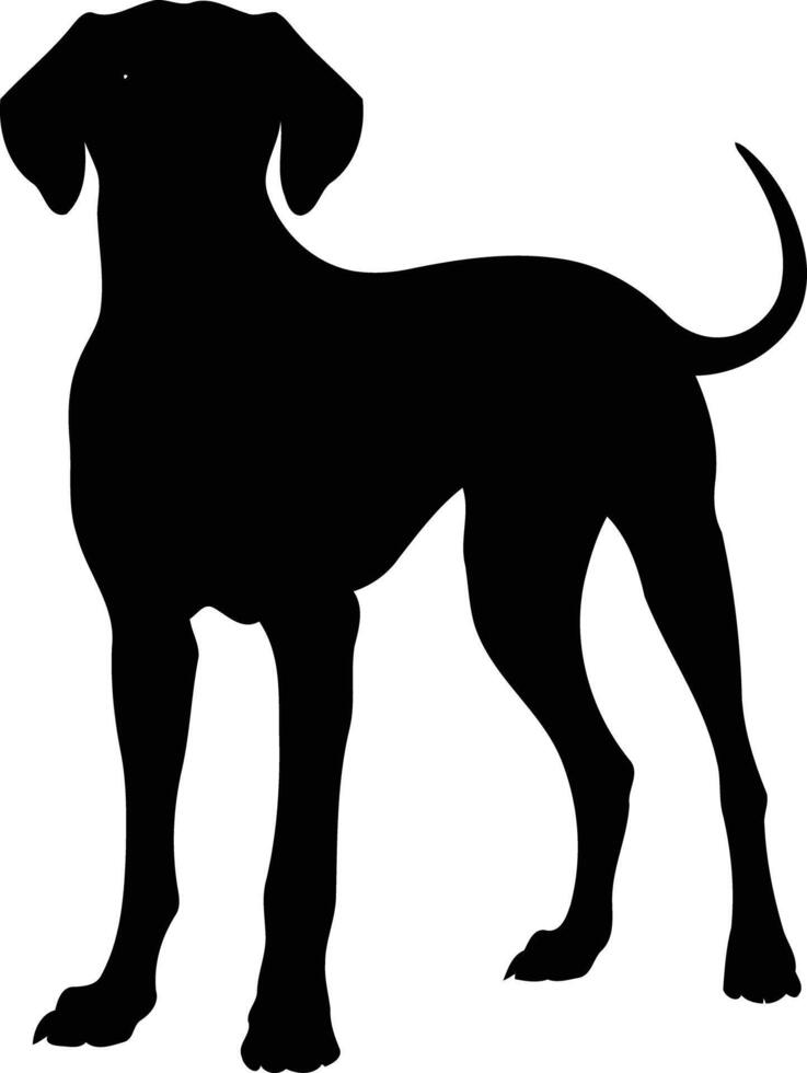A simple, elegant silhouette of a dog, perfect for pet-related designs, logos, or illustrations vector