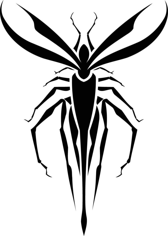 Stylized insect design, perfect for tattoo or graphic design inspiration vector