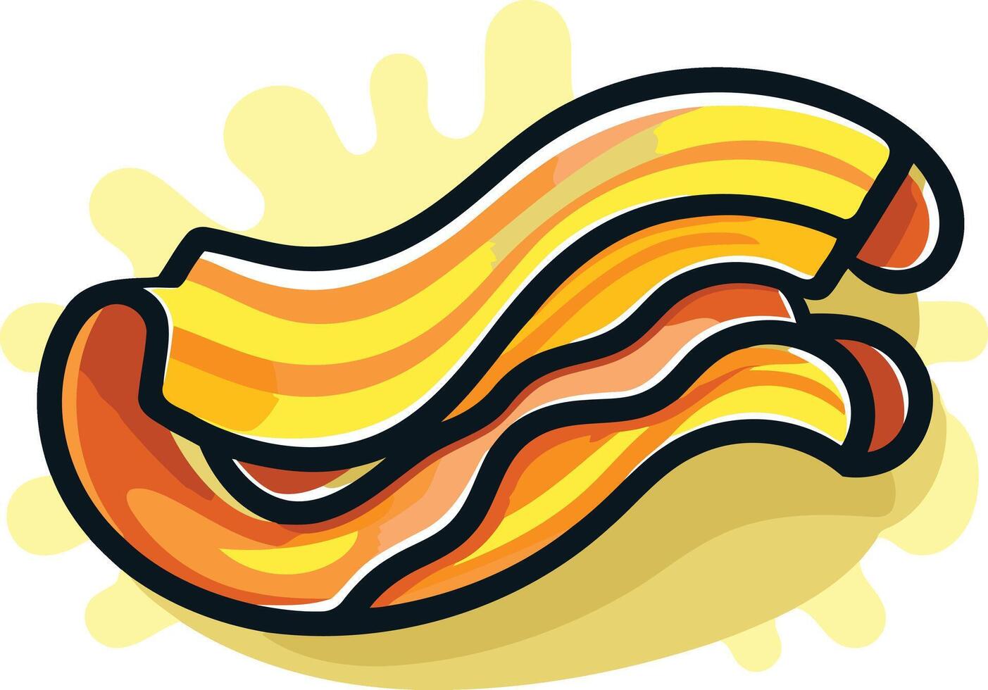 Crispy Bacon Illustration vector
