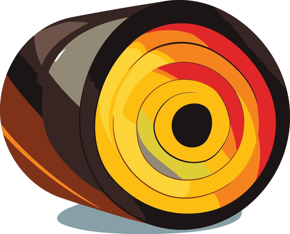 Abstract Concentric Circles Pattern with Bold Colors vector