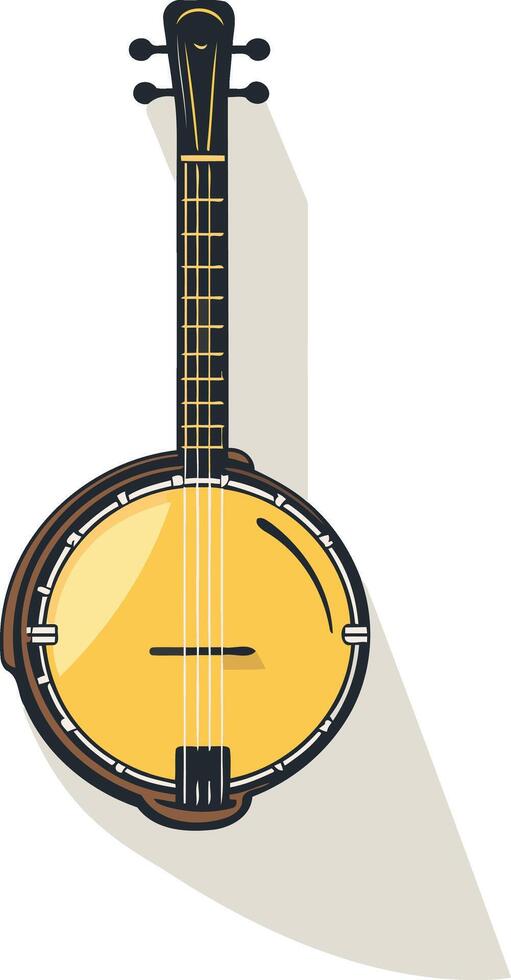 Illustration of a Classic Banjo vector
