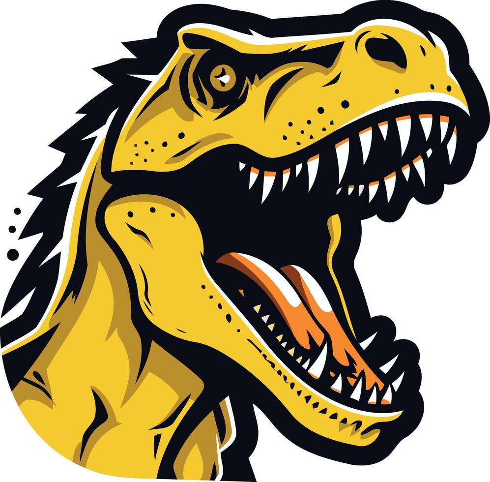 Roaring Tyrannosaurus Rex Illustration vector