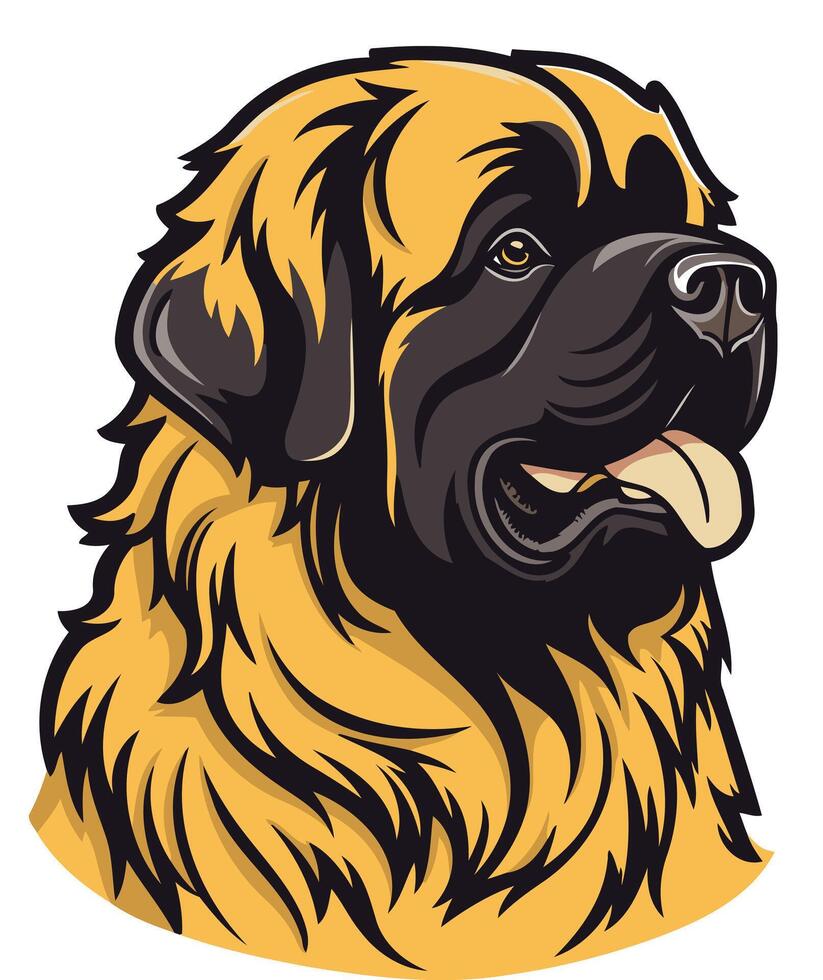 Illustration of a Lion Like Dog vector