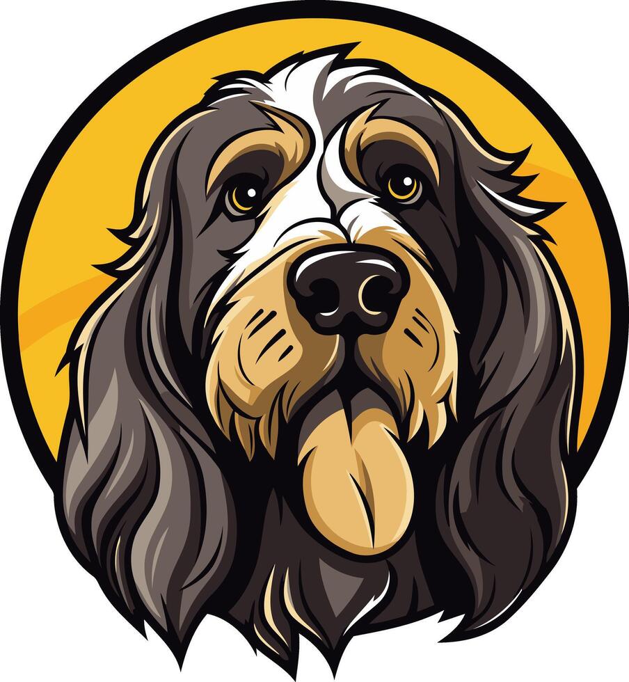 Cartoon Portrait of a Dog vector