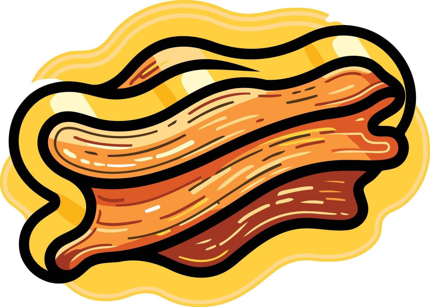 Crispy Bacon Illustration vector