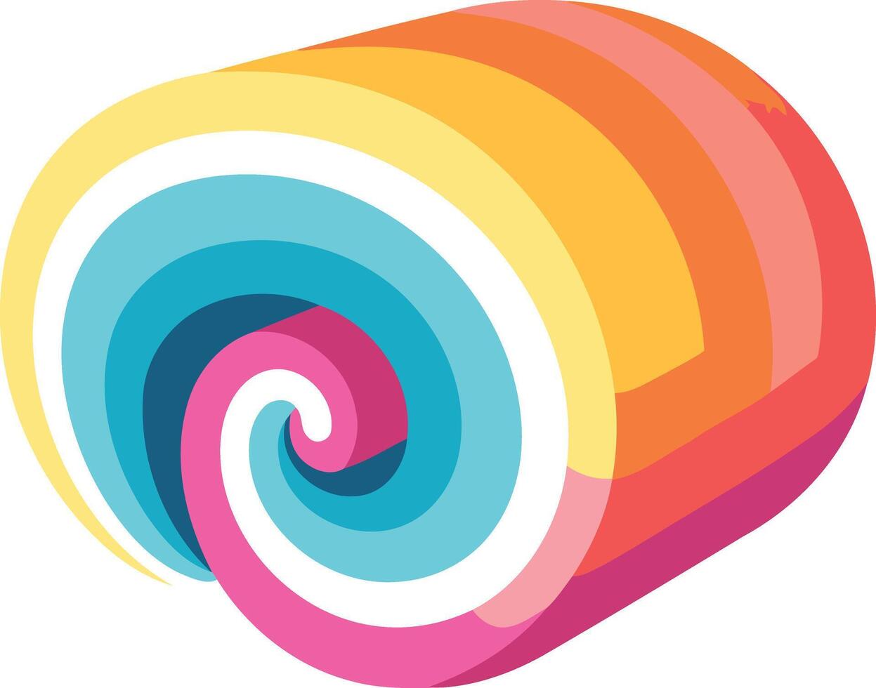Colorful Swirling Candy Illustration vector