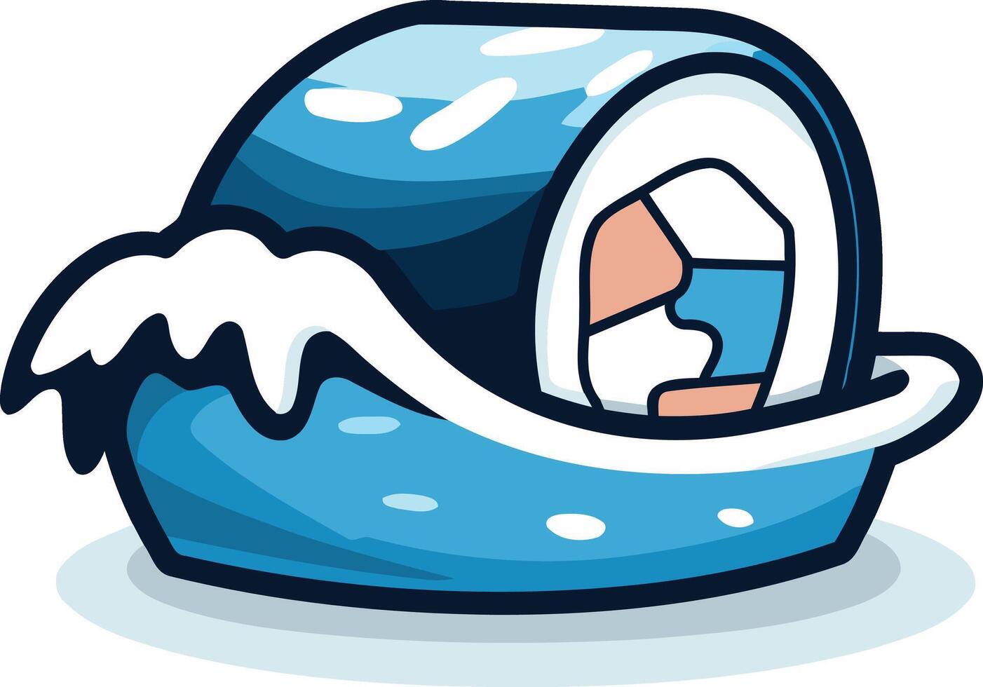 Sushi Roll in a Blue Wave vector