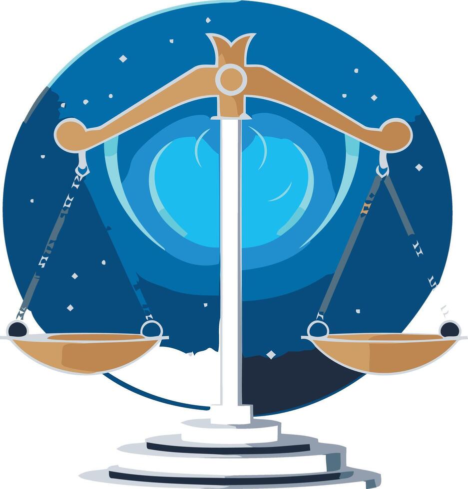Libra Zodiac Sign Illustration vector