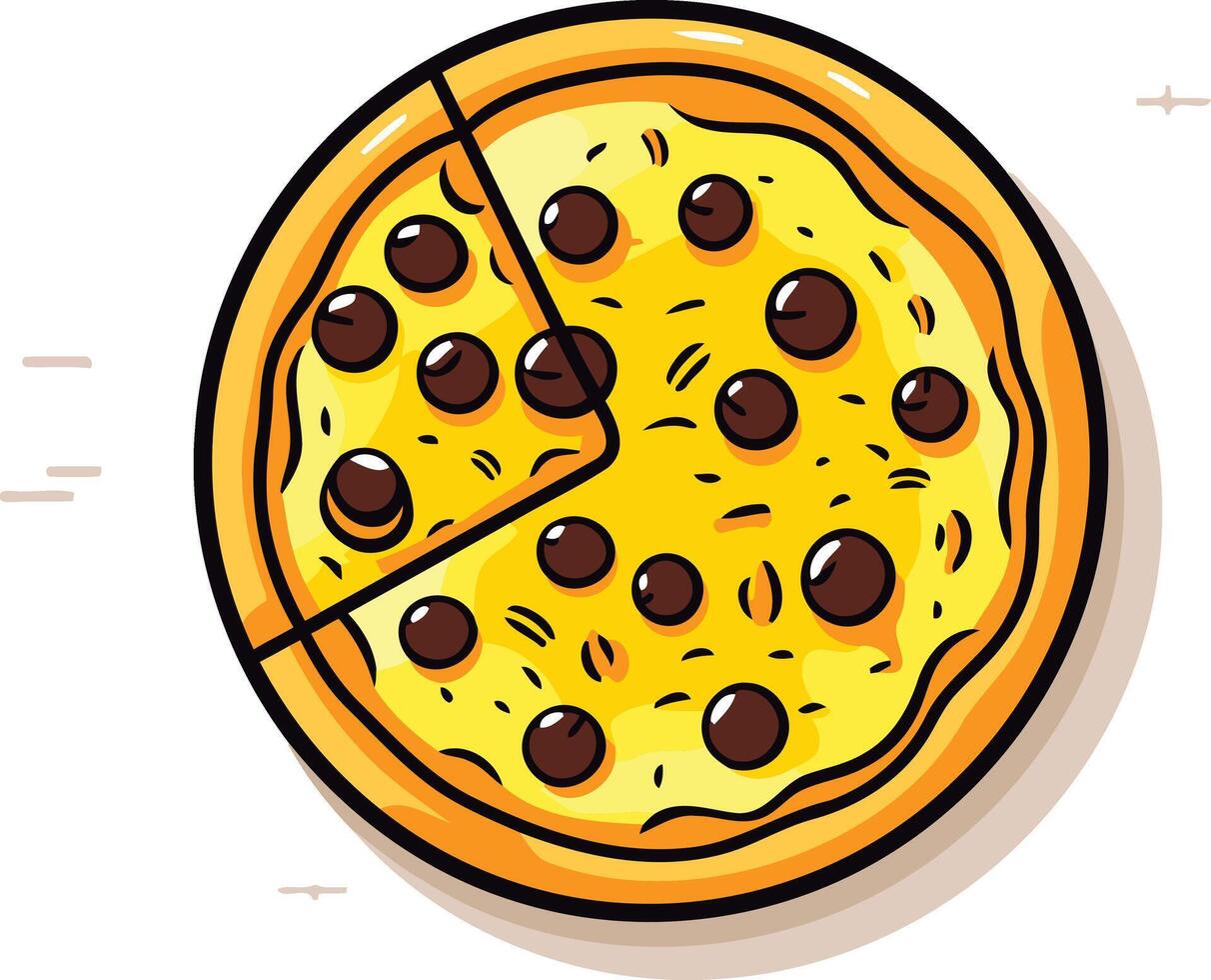 Pizza with a Missing Slice vector