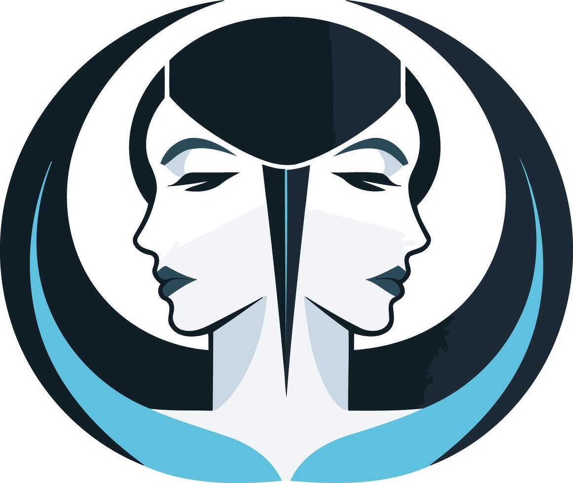 Gemini Zodiac Sign Illustration vector