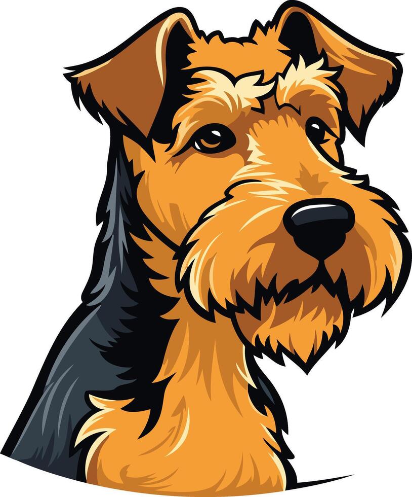 Airedale Terrier Illustration vector