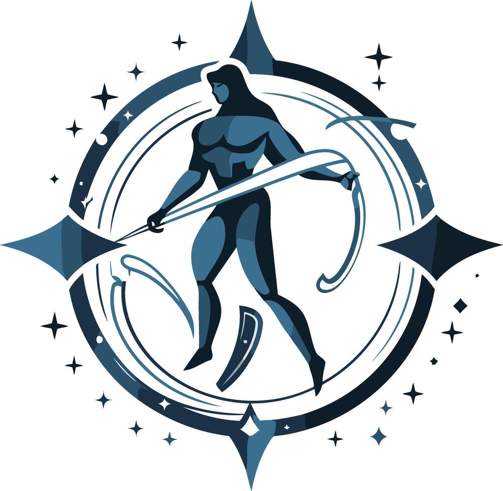 The Warrior of the Stars vector