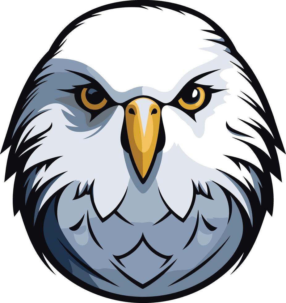 Bald Eagle Head Illustration vector