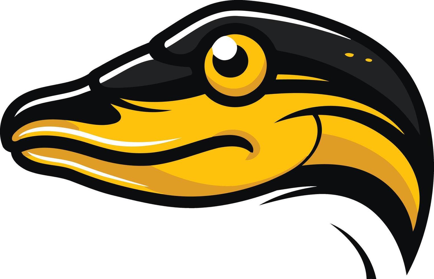 Cartoon Illustration of a Duck Head vector