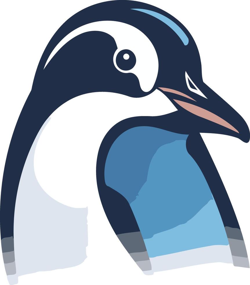 Illustration of a Penguin's Head vector