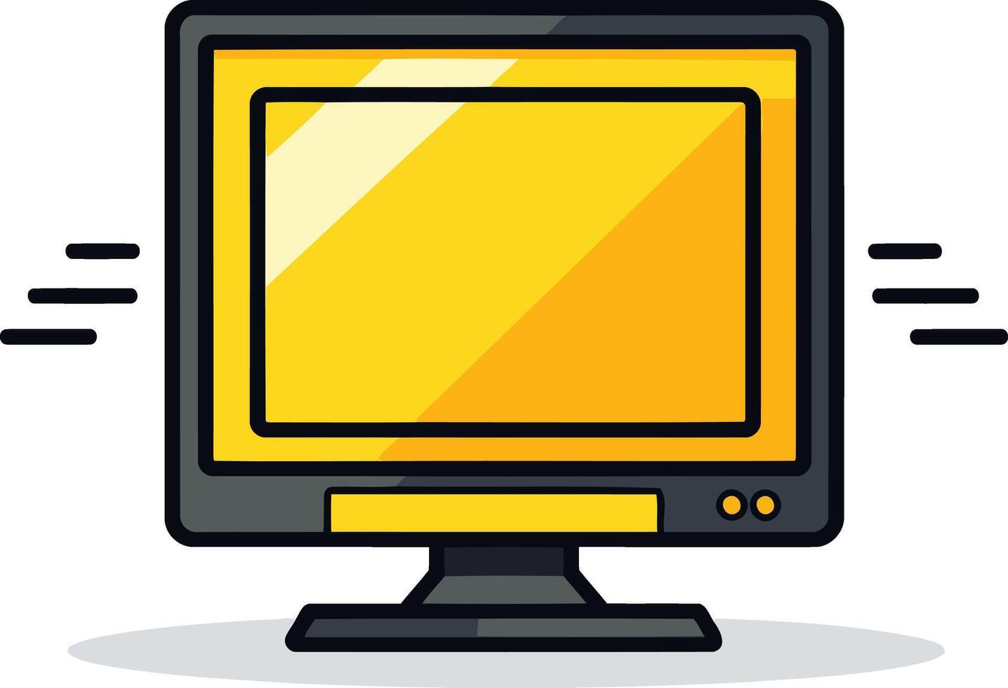Fast Loading Computer Monitor vector