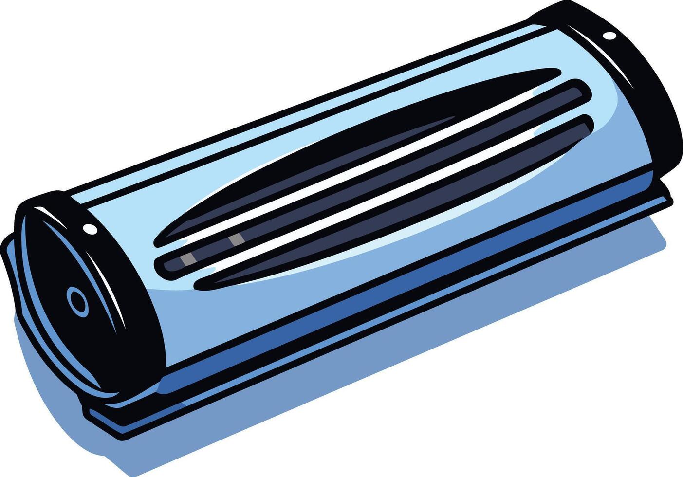 Blue Air Conditioner Unit Illustration vector
