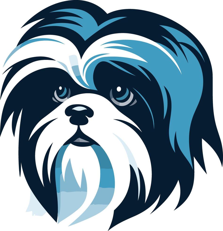 Cute Shih Tzu Dog Breed vector