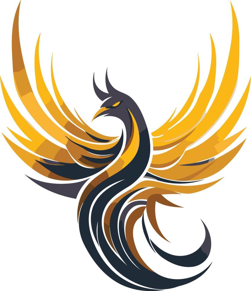 Abstract Phoenix Illustration vector