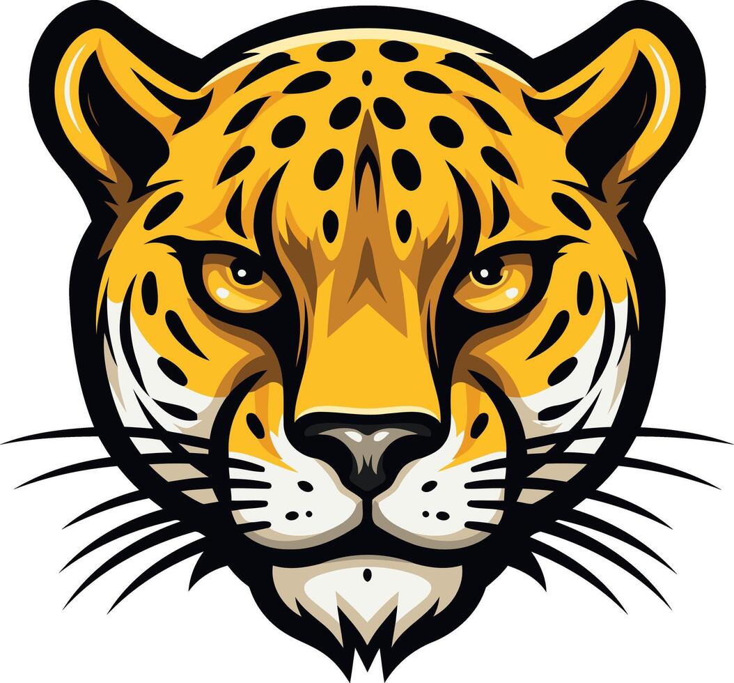 Close-Up of a Cheetah's Head vector