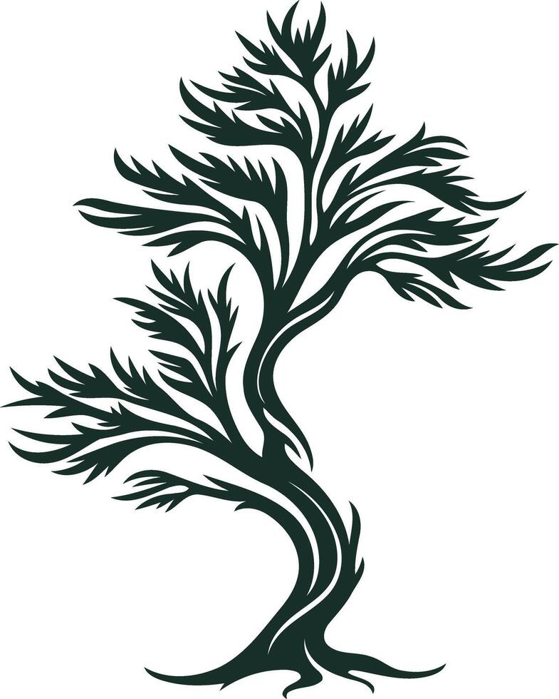 Stylized Tree Silhouette vector