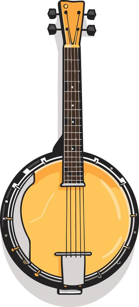 Illustration of a Classic Banjo vector