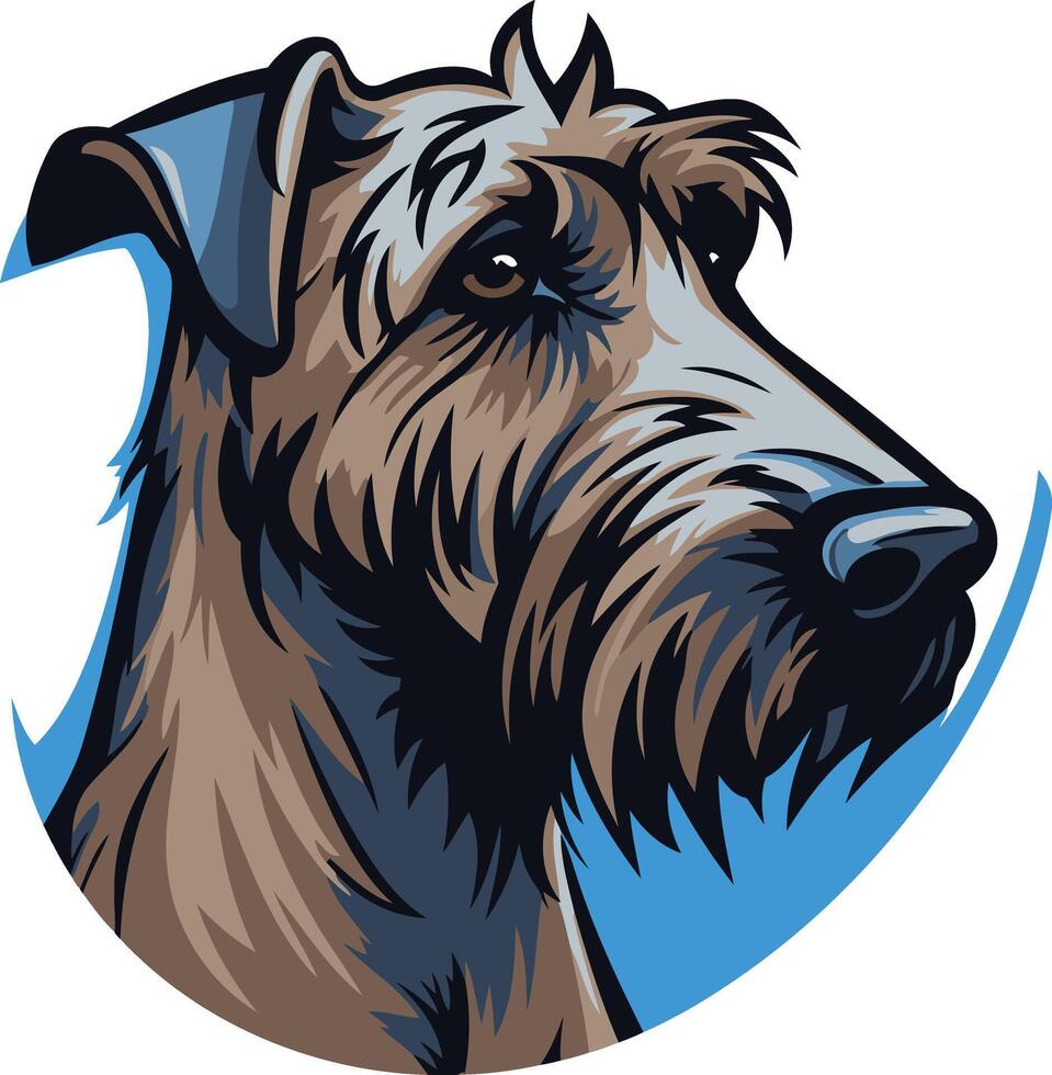 Illustration of a Brown and Black Scottish Terrier vector