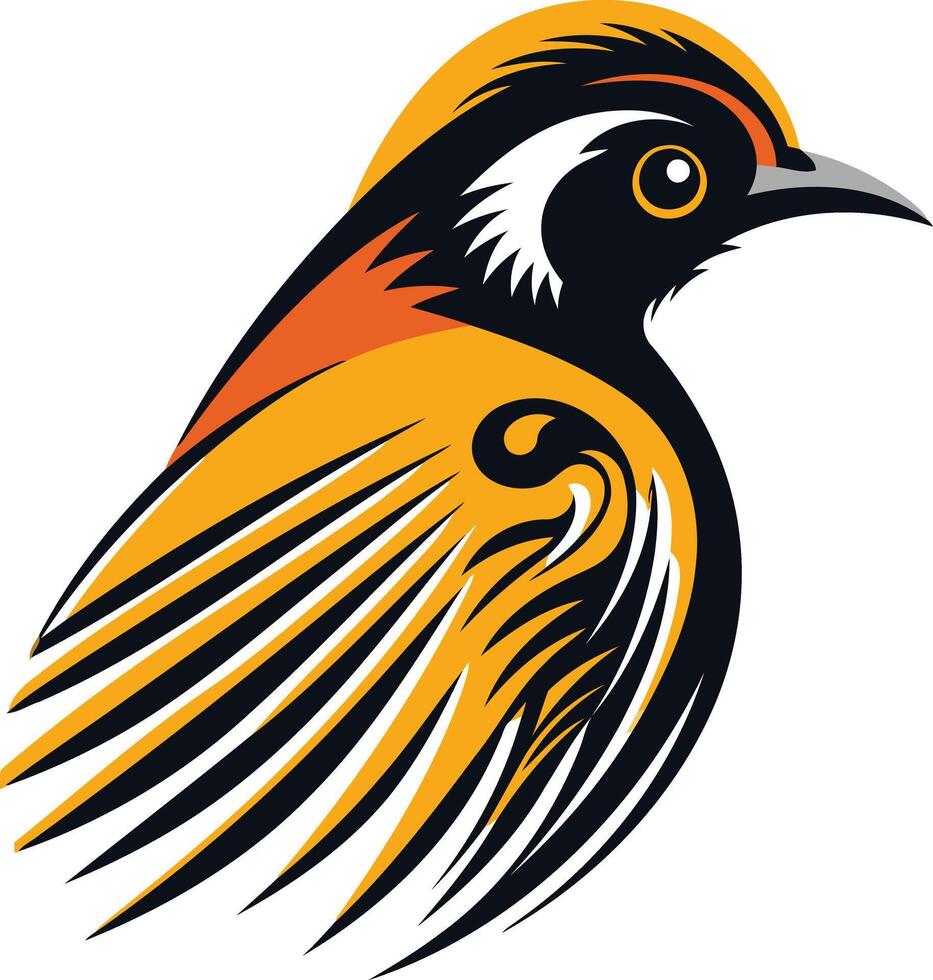 Stylized Bird Illustration vector