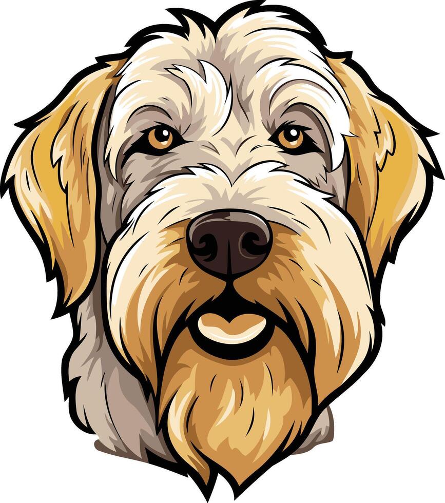 Cartoon Illustration of a Friendly Dog vector