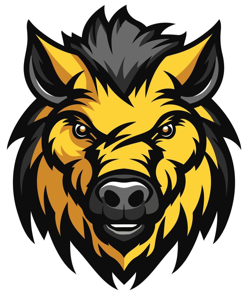 Wild Boar Mascot Illustration vector