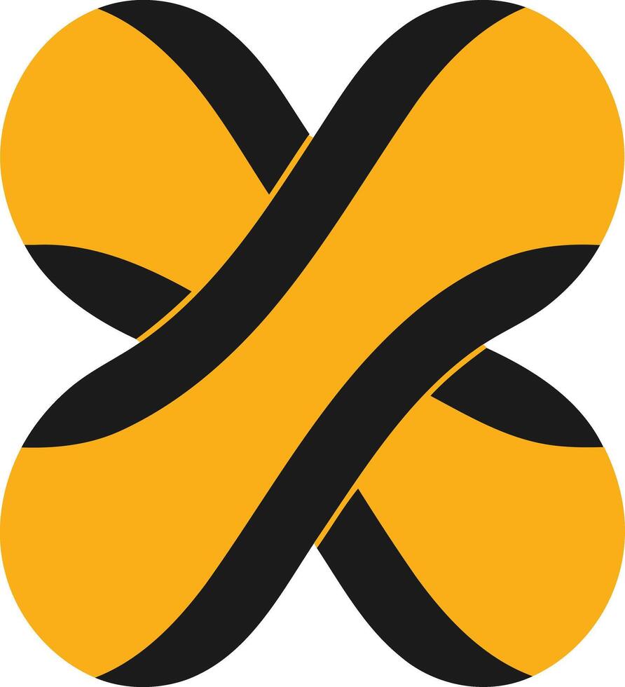Abstract Intertwined Shape vector
