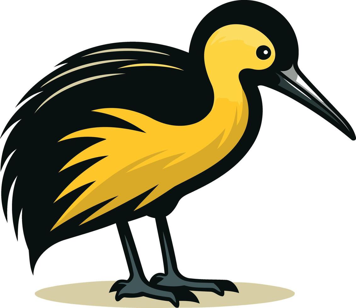 Illustration of a Yellow-Crested Cockatoo vector