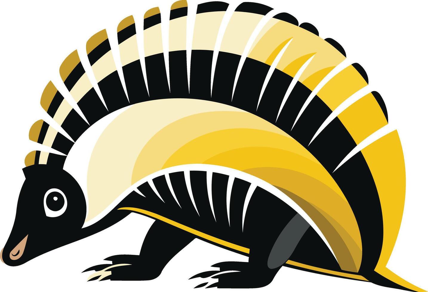 Stylized Illustration of an Armadillo vector