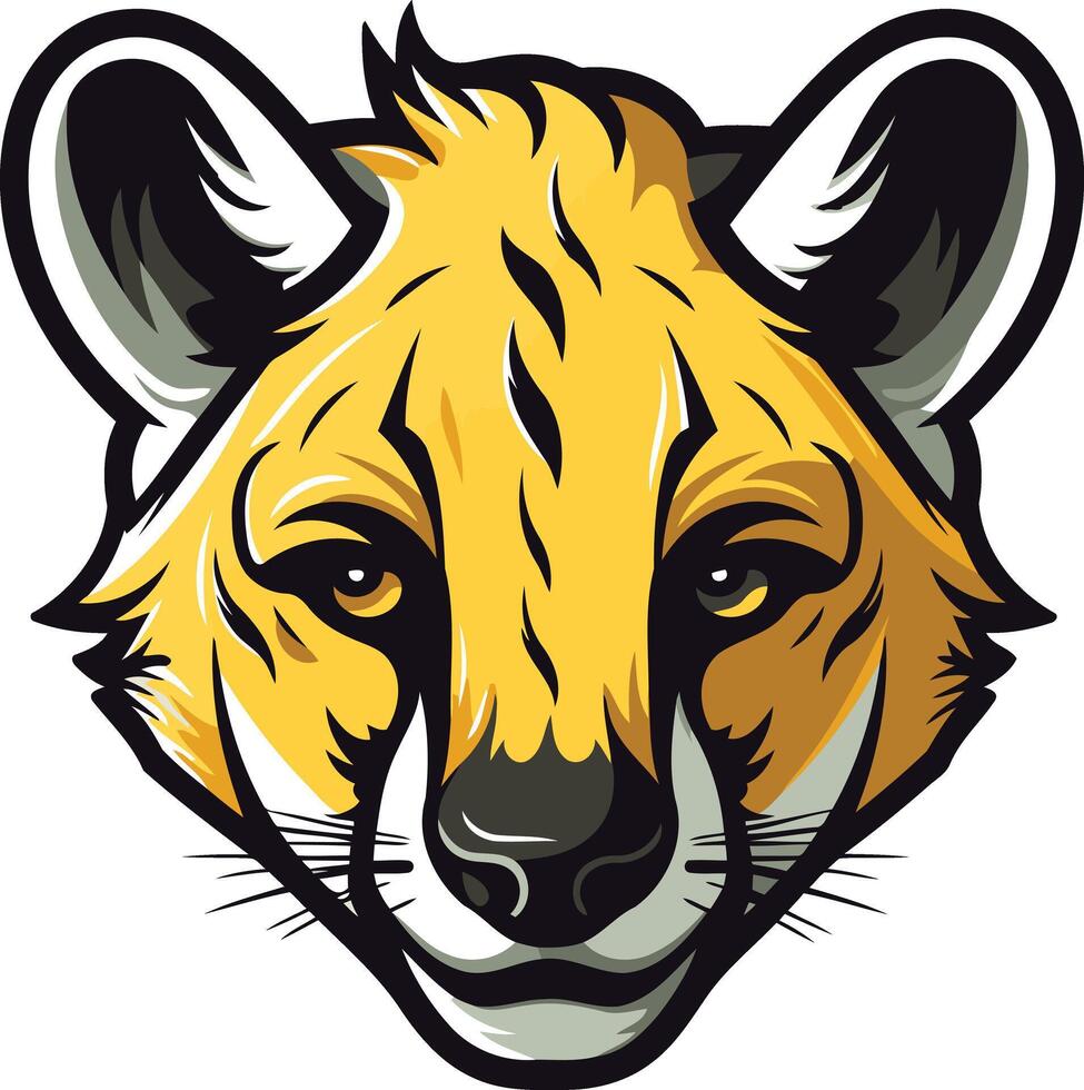 Cheetah Face Illustration vector