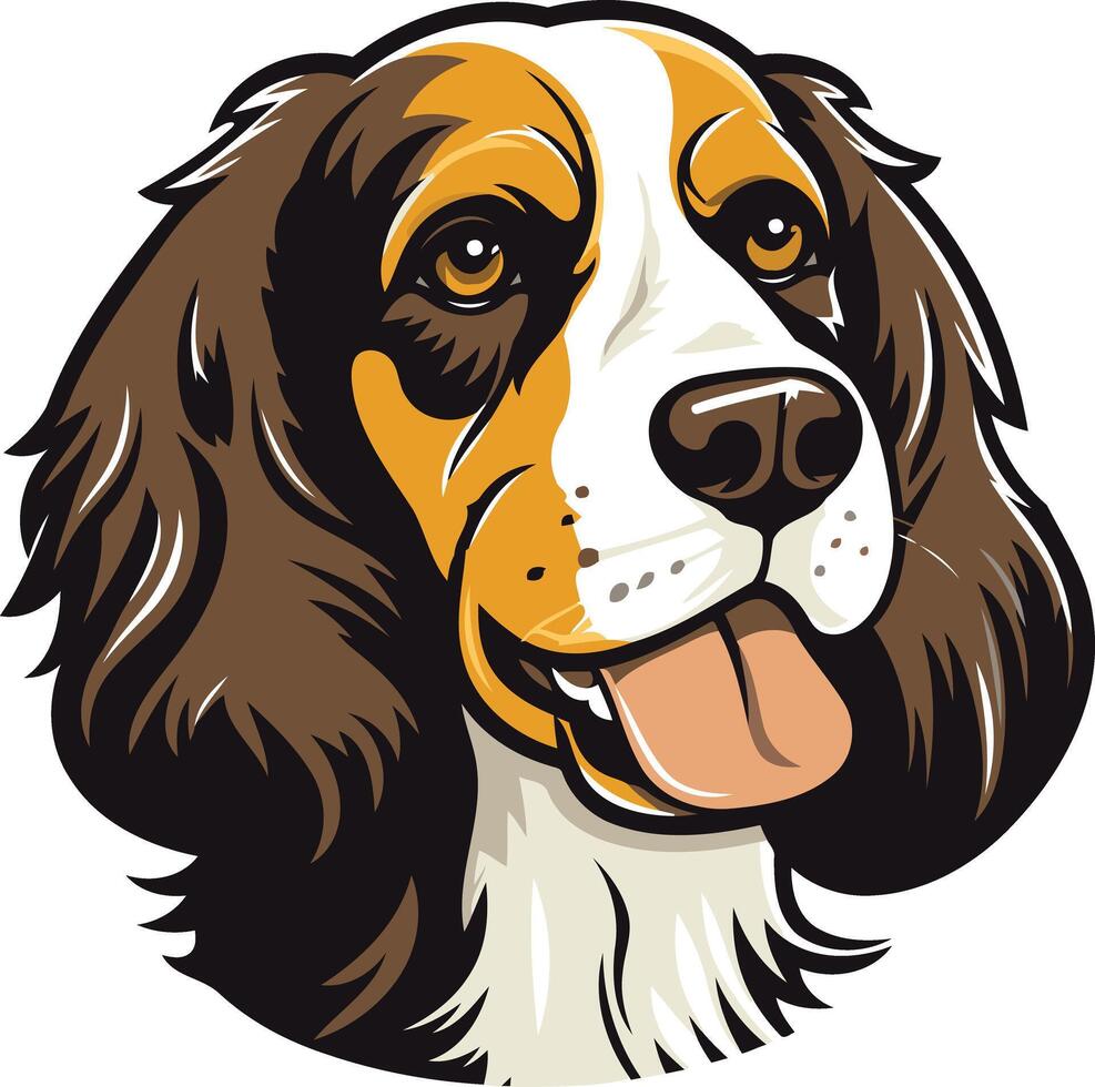 Smiling Dog Portrait vector