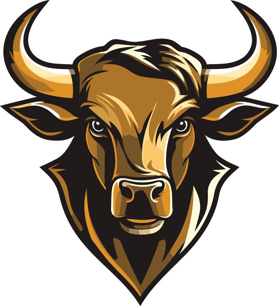 Bull Head Mascot Design vector