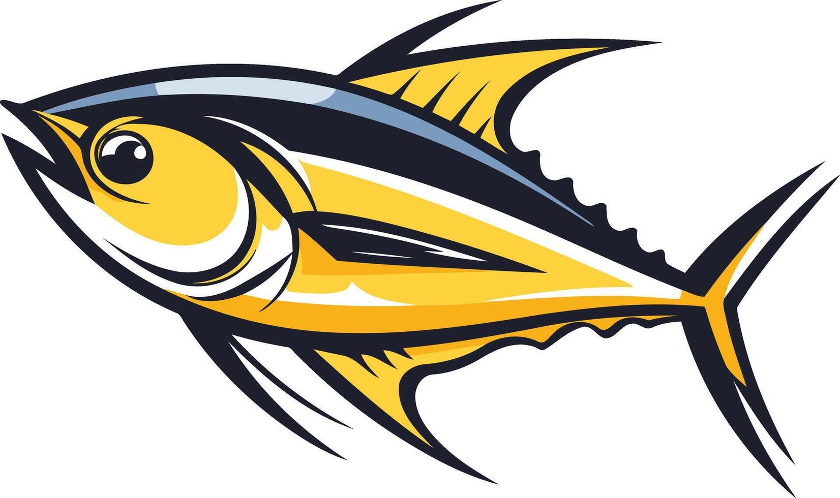 Yellowfin Tuna Illustration vector