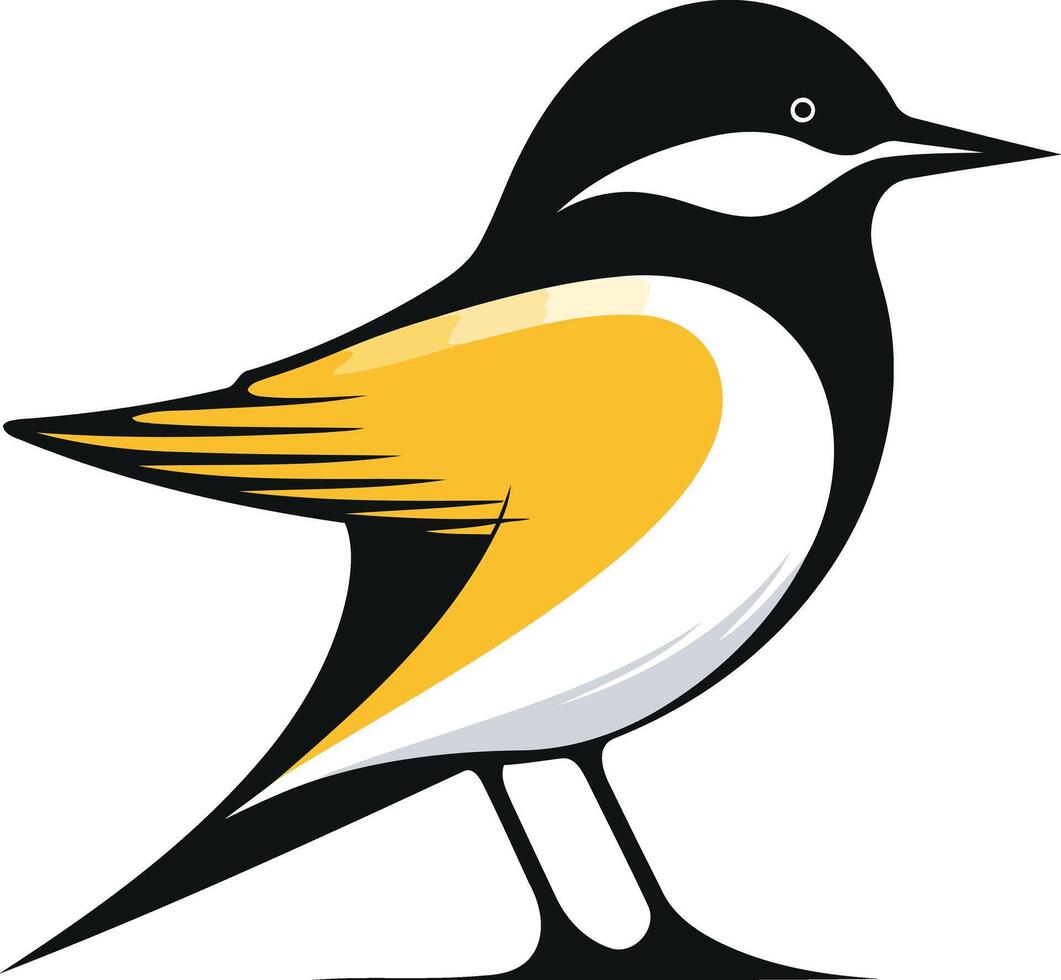 Cartoon Illustration of a Bird vector
