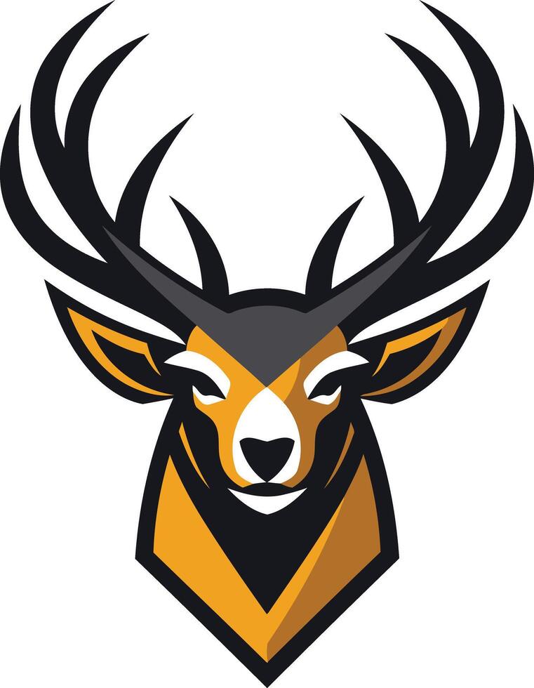 Majestic Deer Mascot Logo vector