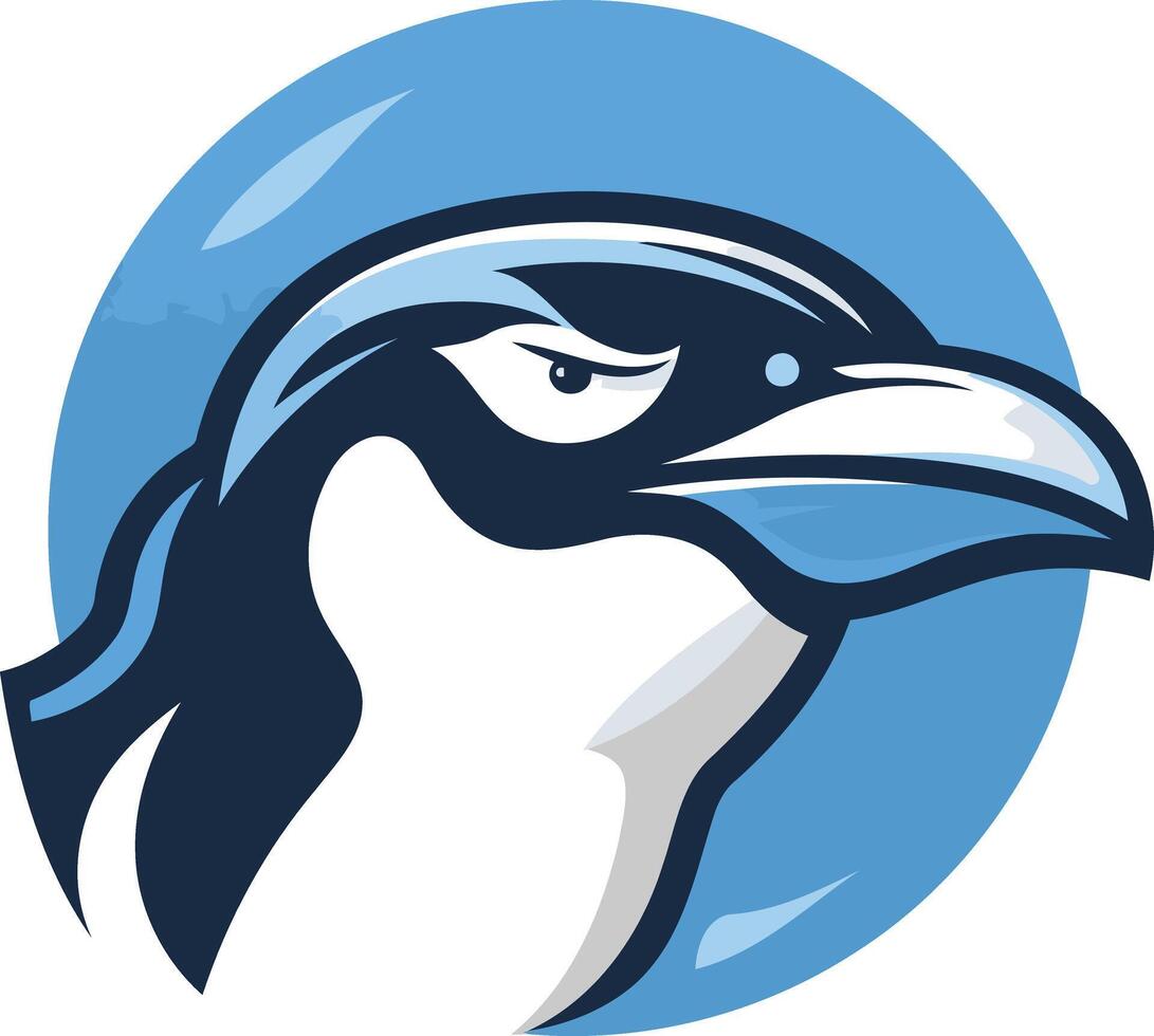 Bold Penguin Mascot Design vector