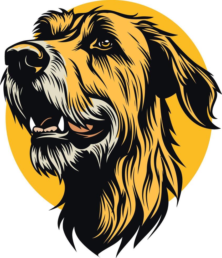 Portrait of a Golden Retriever vector