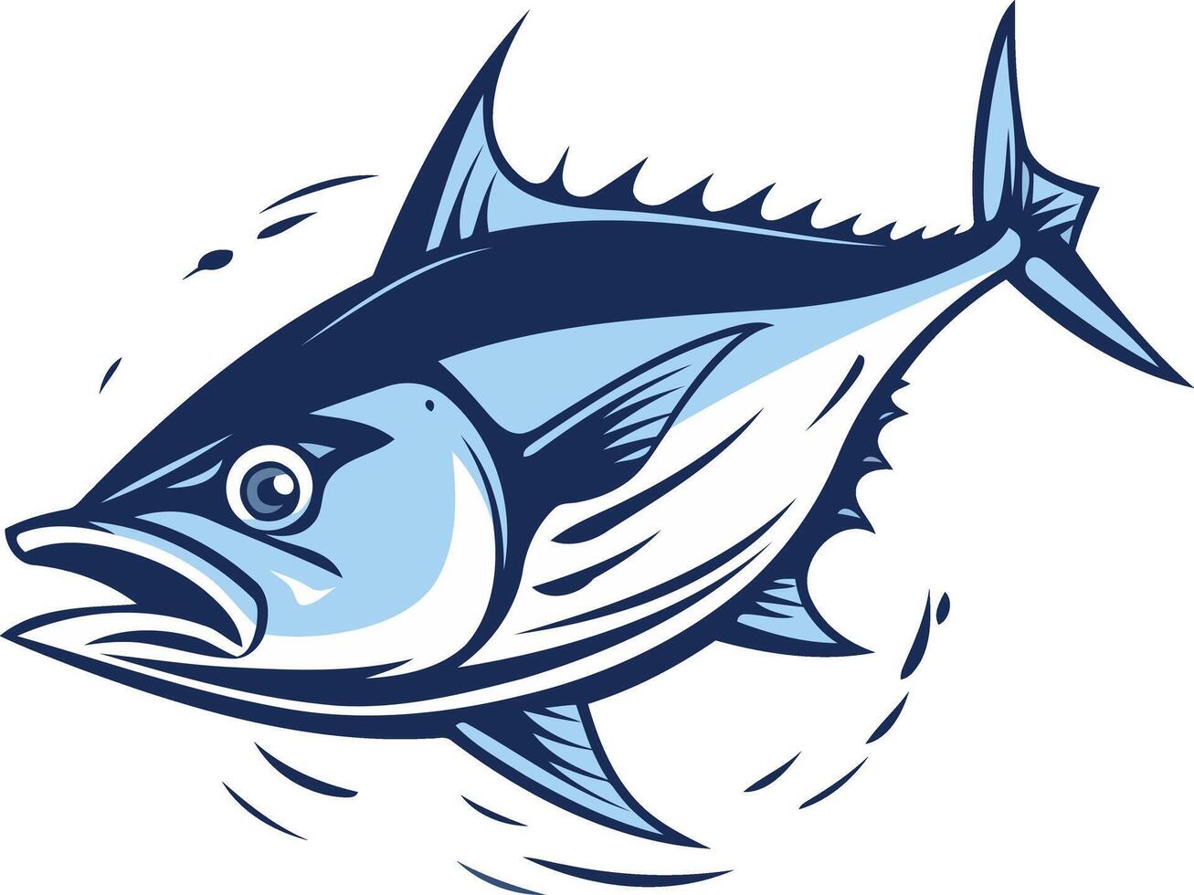 Bluefin Tuna Illustration vector