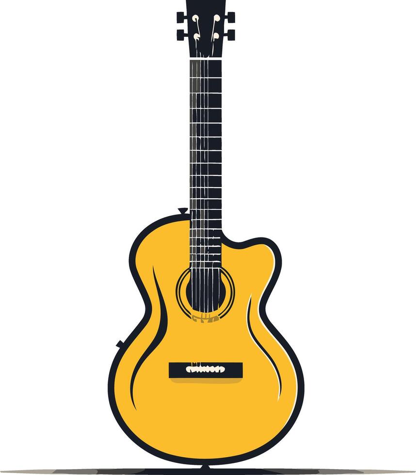 Acoustic Guitar Illustration vector