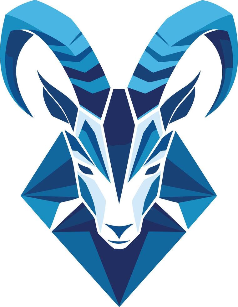 Geometric Ram Illustration vector