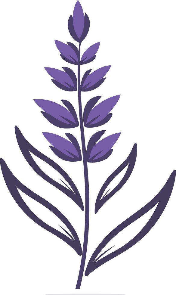 Simple Lavender Illustration vector