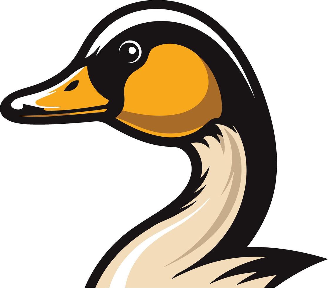 Goose Head Illustration vector