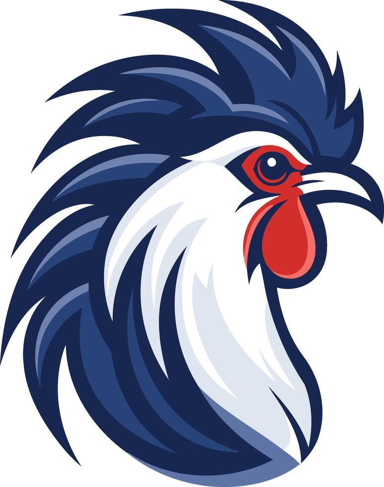 Rooster Head Mascot Design vector