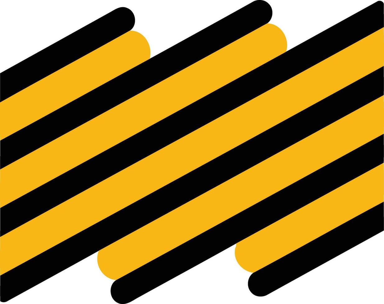 Abstract Geometric Pattern in Yellow and Black vector