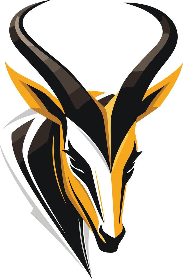 Abstract Illustration of a Blackbuck Antelope vector