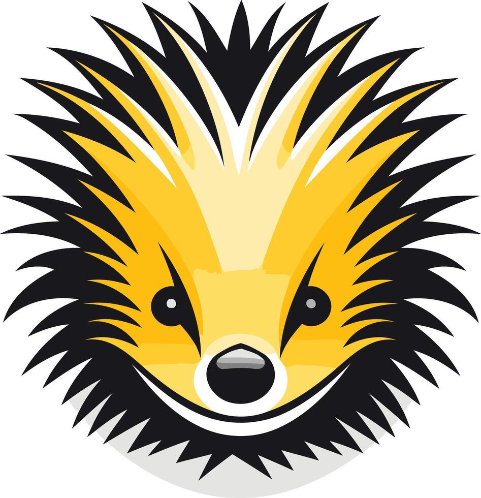 Smiling Hedgehog Illustration vector